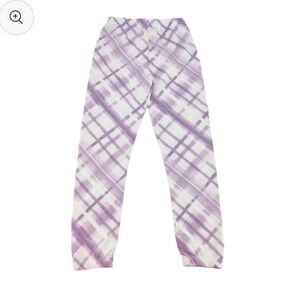 LazyPants Sweat Pants purple white girl joggers track pants sweats